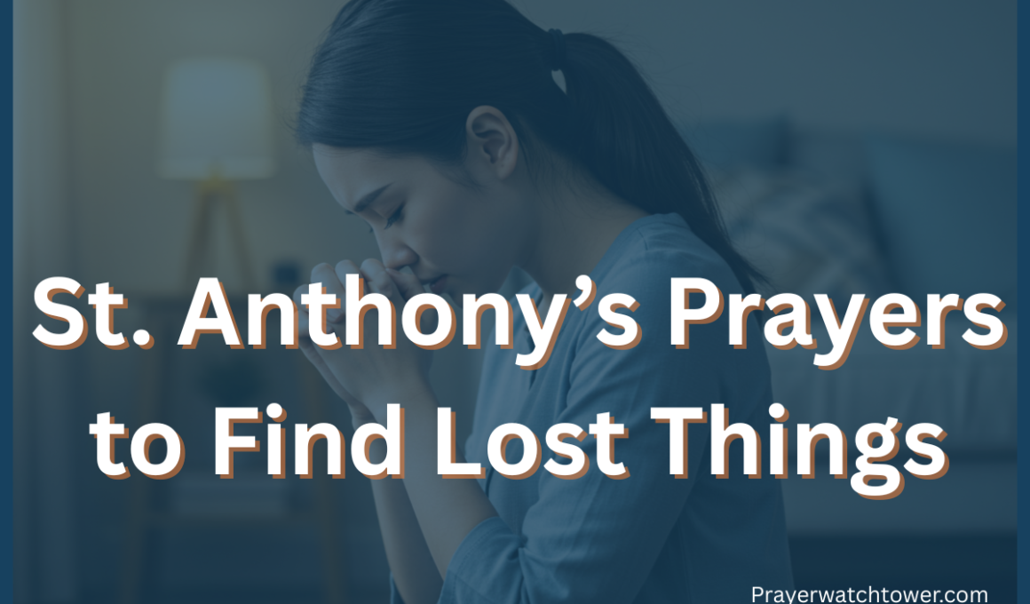 St. Anthony's prayers to find lost things
