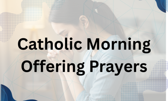 catholic morning offering prayer
