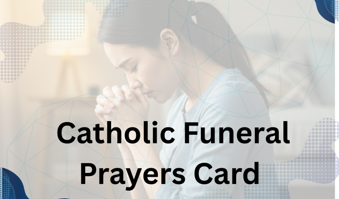 Catholic Funeral Prayers Card