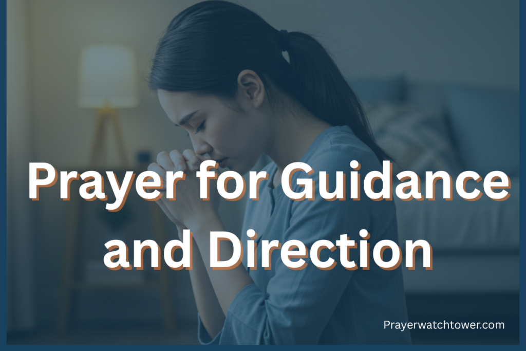 prayers for guidance and direction