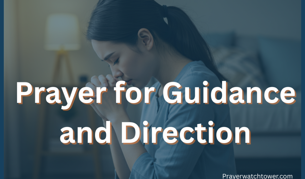 prayers for guidance and direction