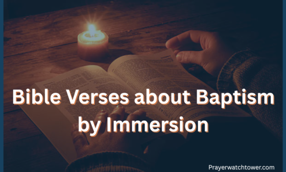 Bible Verses about Baptism by Immersion