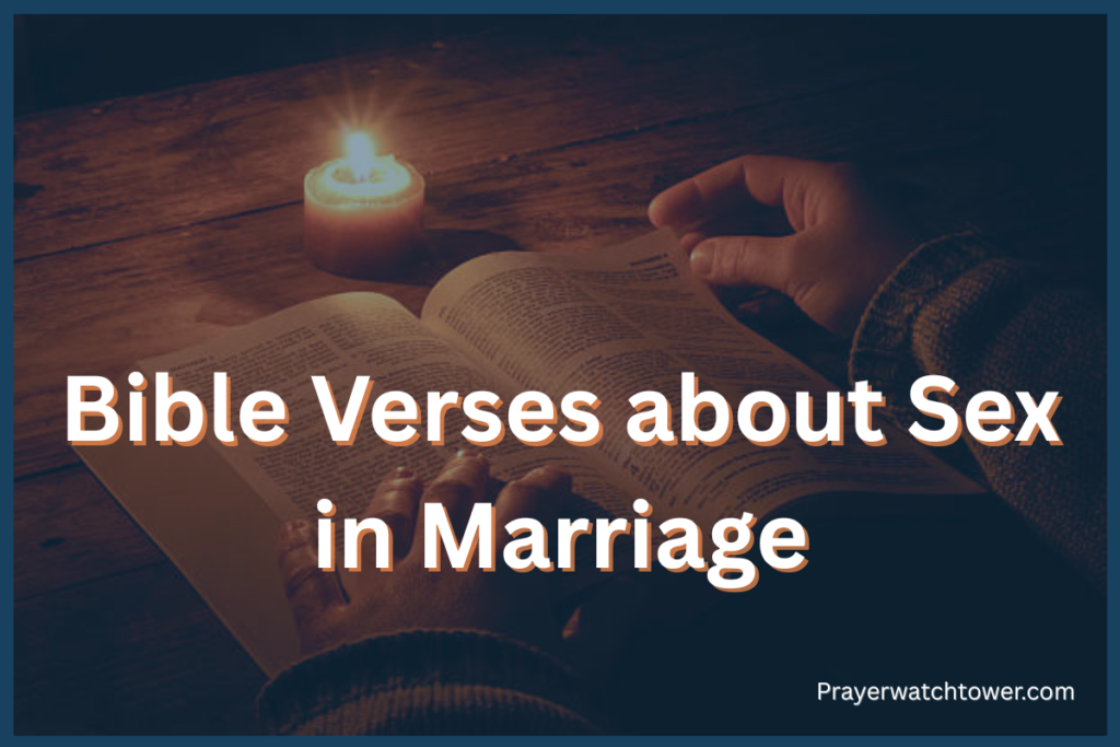 Bible Verses about Sex in Marriage