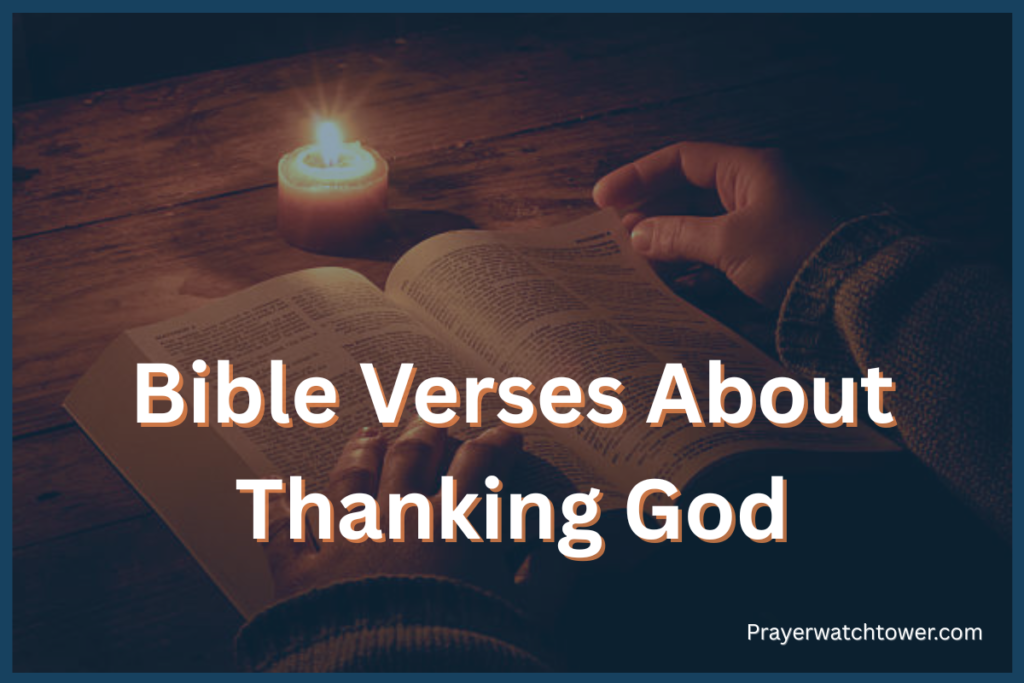 Bible Verses About Thanking God