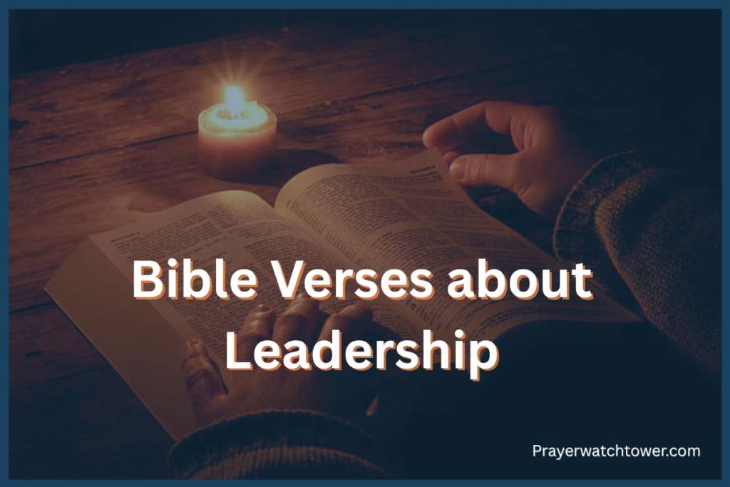Bible Verses about Leadership