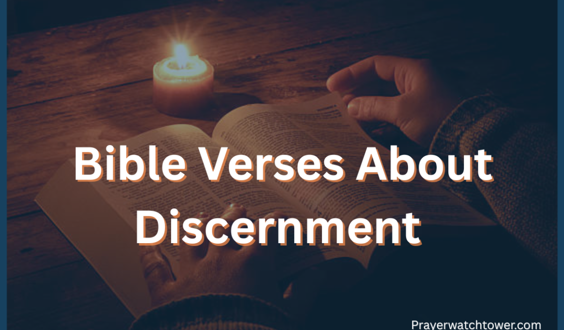 Bible Verses About Discernment