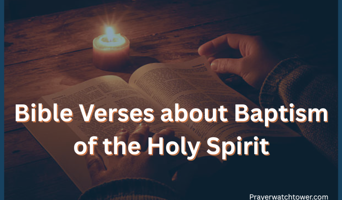 Bible Verses about Baptism of the Holy Spirit