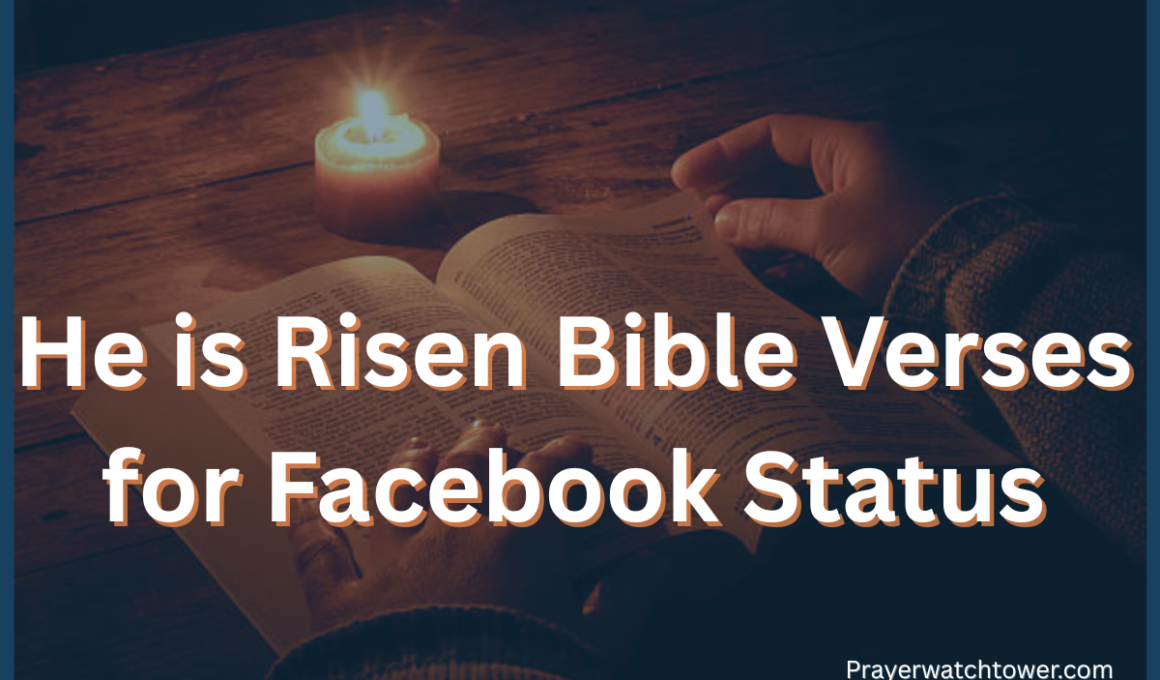He is Risen Bible verses for Facebook status
