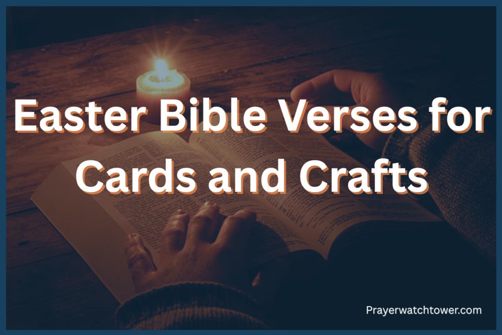 Easter bible verses for cards and crafts