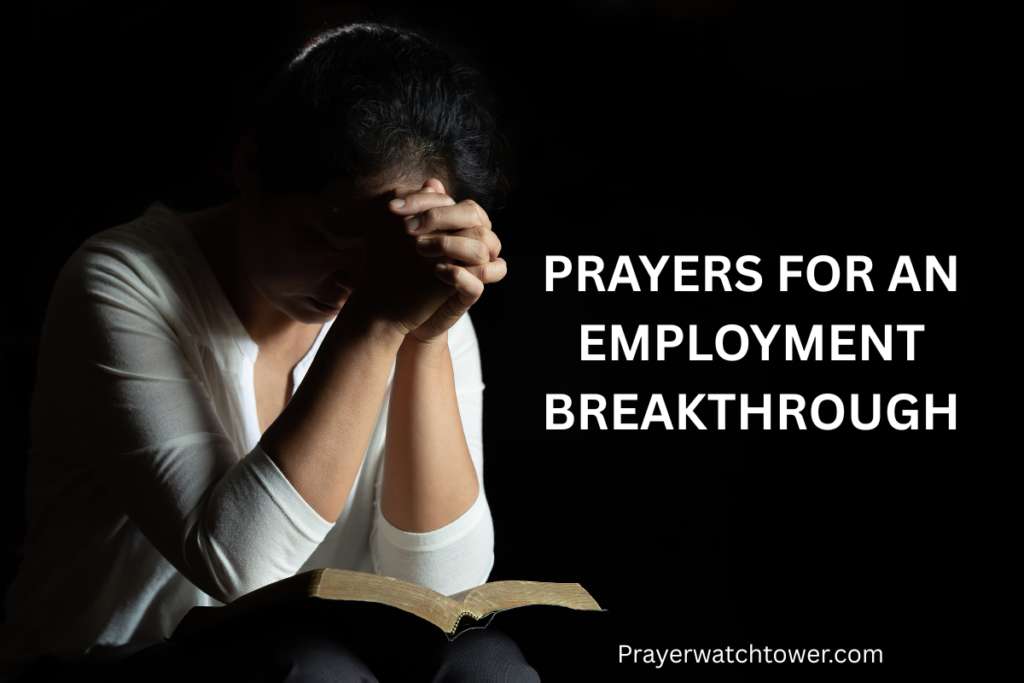 prayers for an employment breakthrough