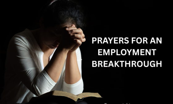 prayers for an employment breakthrough
