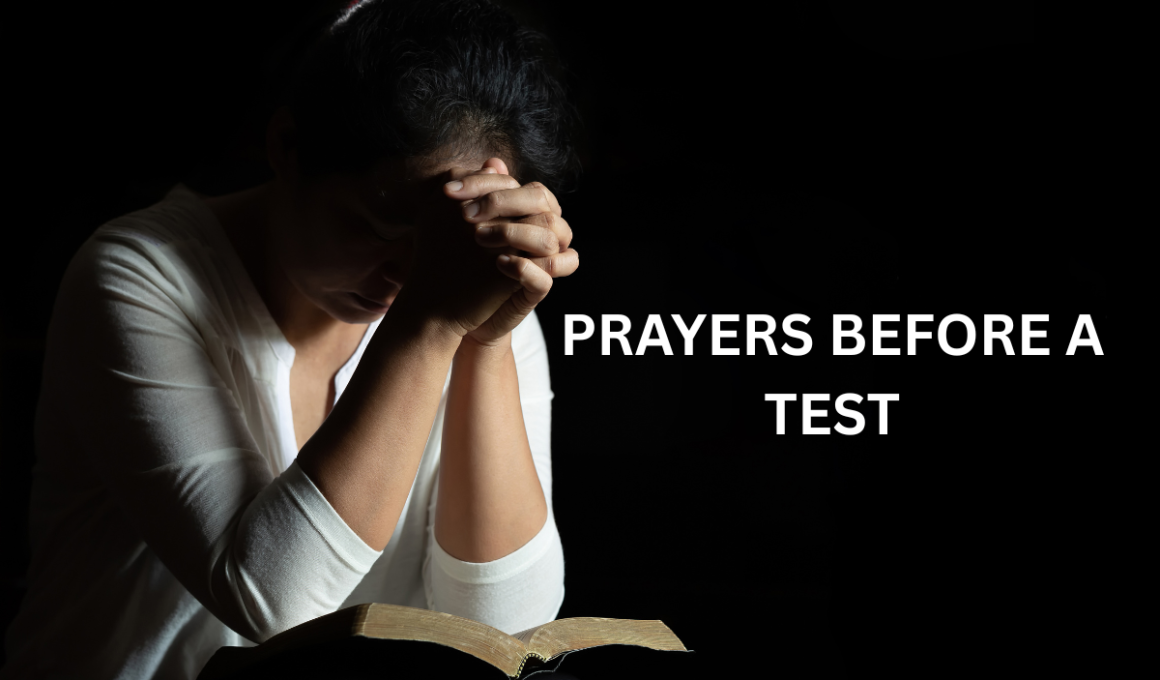 prayers before a test