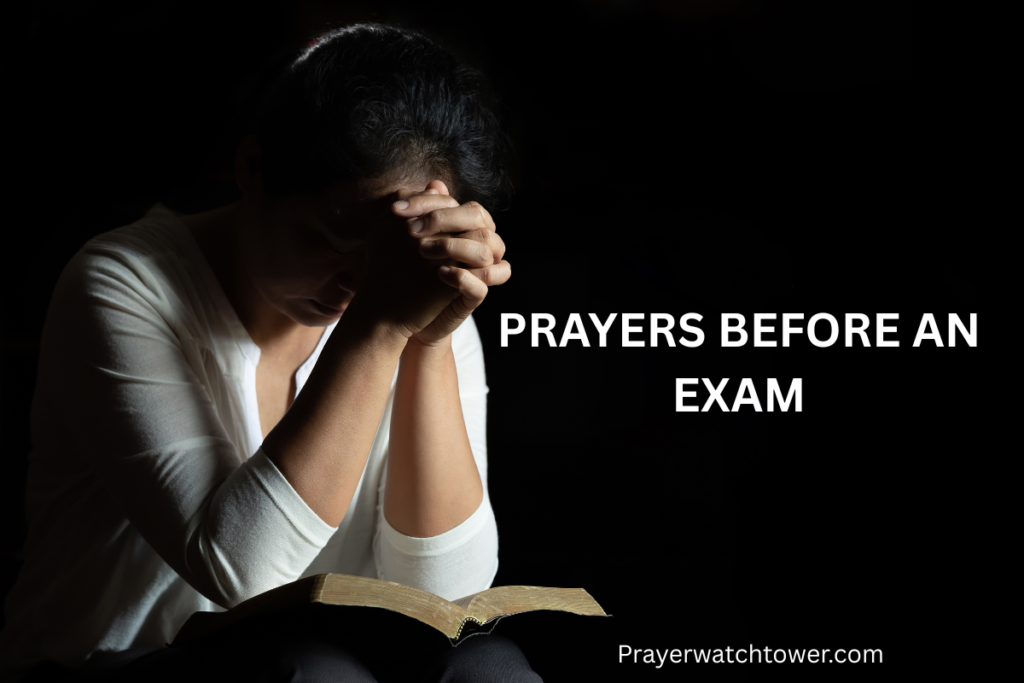 prayers before an exam 
