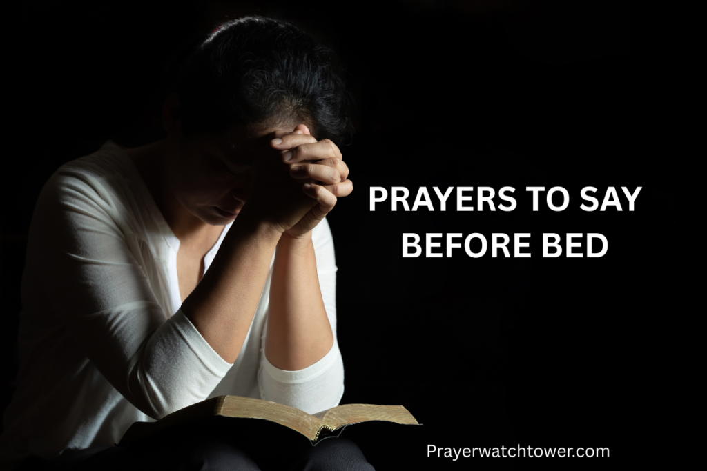 prayers to say before bed