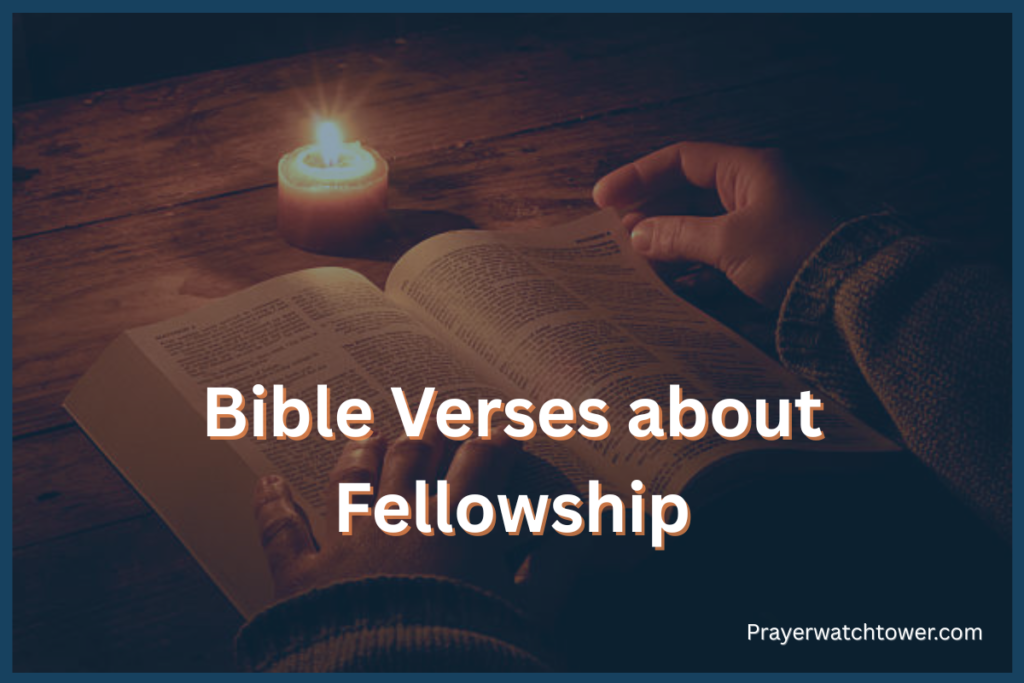 Bible Verses about Fellowship