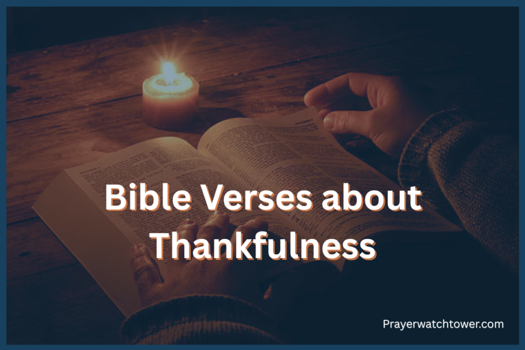Bible Verses about Thankfulness