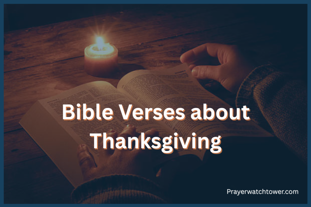 Bible Verses about Thanksgiving