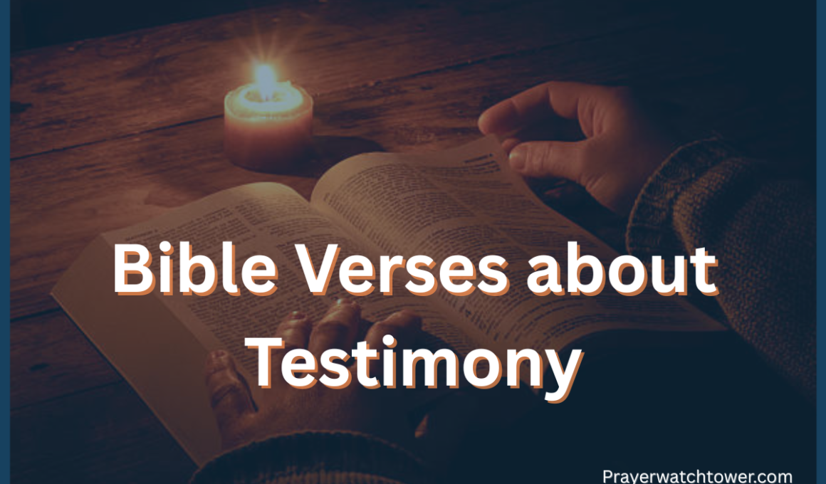 Bible Verses about Testimony