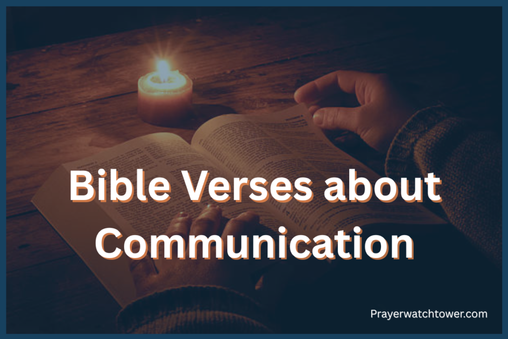 Bible Verses about Communication