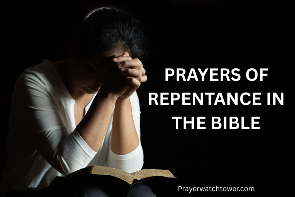 prayers of repentance in the Bible