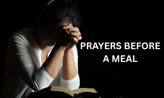 Prayers before a meal
