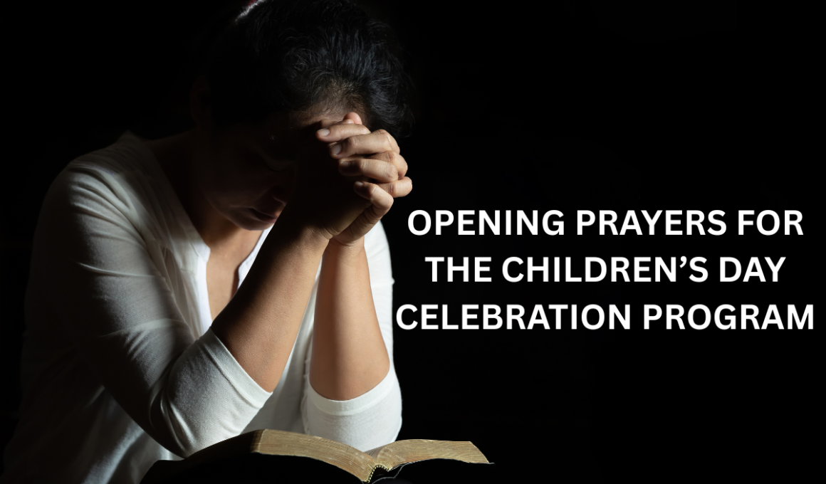 Opening prayers for the Children’s Day celebration program