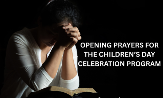 Opening prayers for the Children’s Day celebration program
