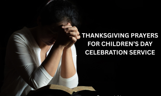 Thanksgiving prayers for Children’s Day celebration service