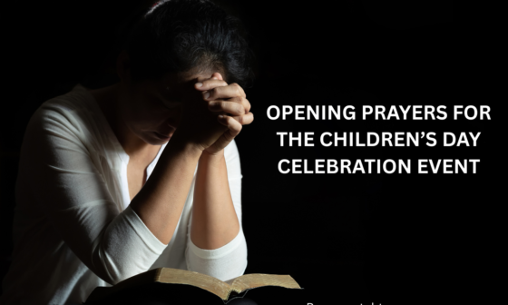 Opening prayers for the Children’s Day celebration event