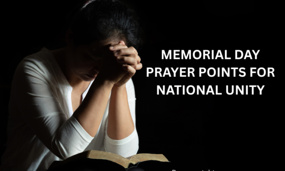 Memorial Day prayer points for national unity