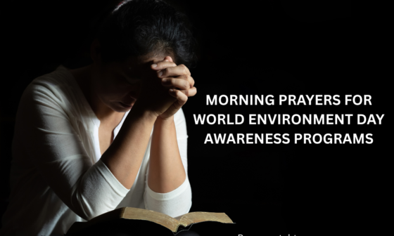 Morning prayers for World Environment Day awareness programs