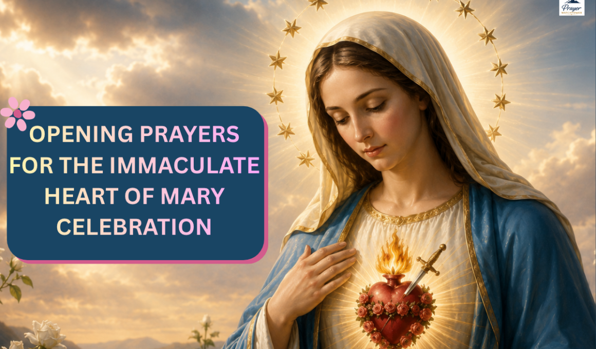 Opening prayers for the Immaculate Heart of Mary celebration