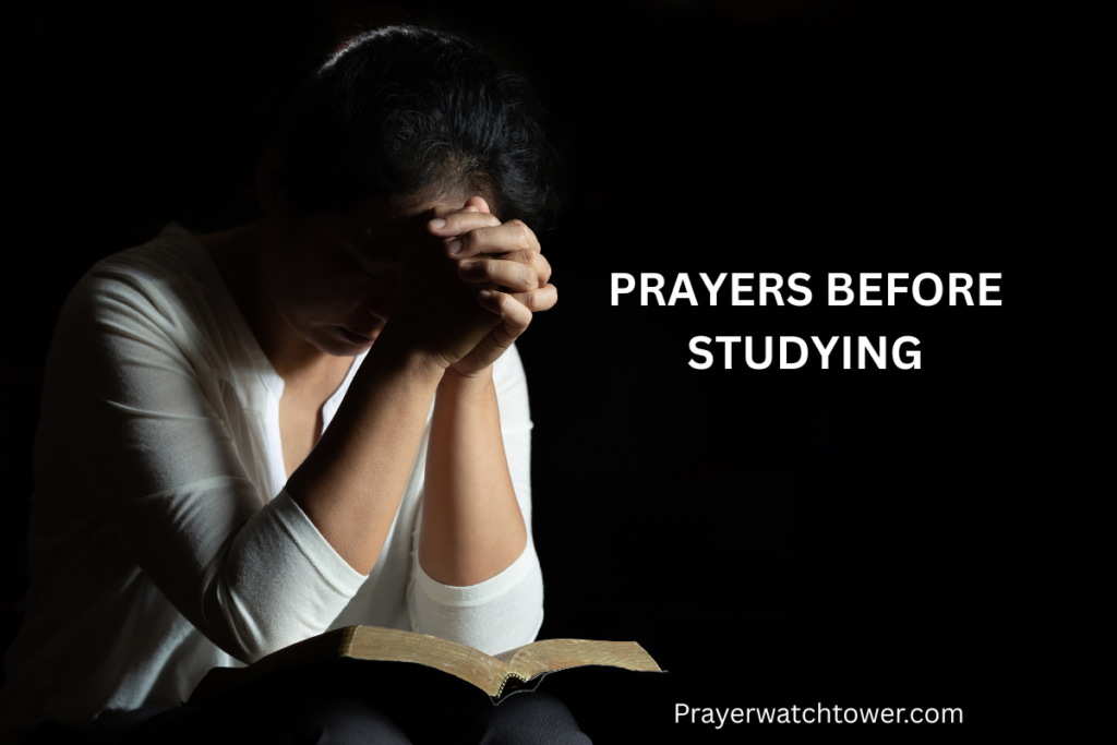 Prayers before Studying