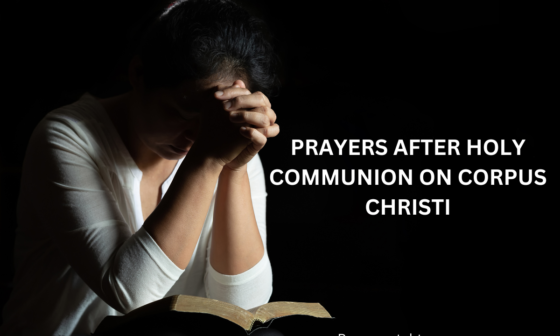 Prayers After Holy Communion on Corpus Christi