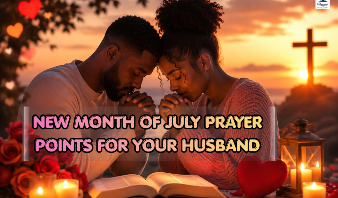 new month of July prayer points for your husband